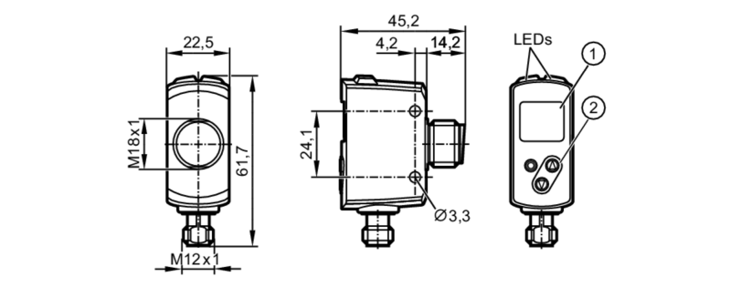 Оптический датчик измерения расстояния OGD583 Ifm electronic