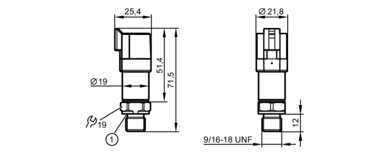 Преобразователь давления PU1701 Ifm electronic