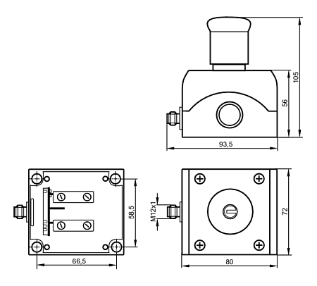 кнопка аварийной остановки E-STOP со встроенным соединением AS-i AC011S Ifm electronic